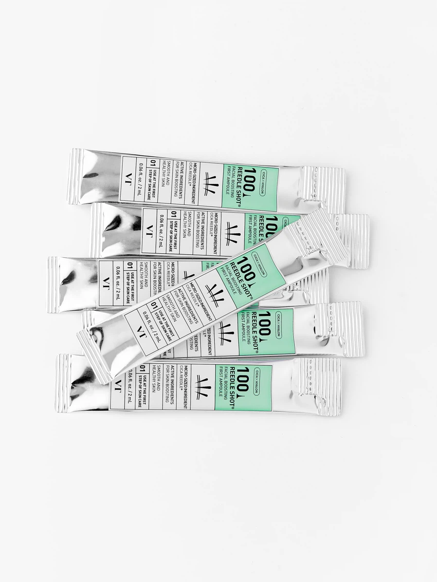VT Reedle Shot 100 Facial Boosting First Ampoule, observed pack